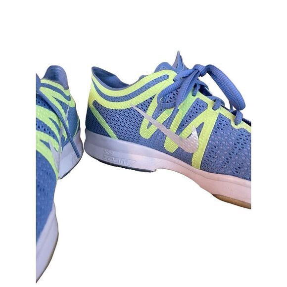 Nike Womens Blue Herringbone Lace Up Air Zoom Fit 2 Training Shoe Size 8 - Picture 7 of 8